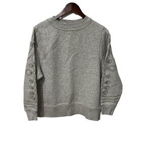 Belle Vere silver color long sleeve top size medium